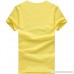 Fashion Print Shirt Donci 2019 Summer Popular Style Slim Fit Comfort Tops Yellow B07Q3G2MWJ